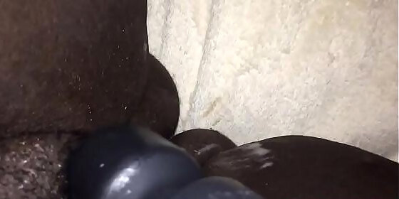 black teen,creamy pussy,cute,dildo,ebony,masturbating,